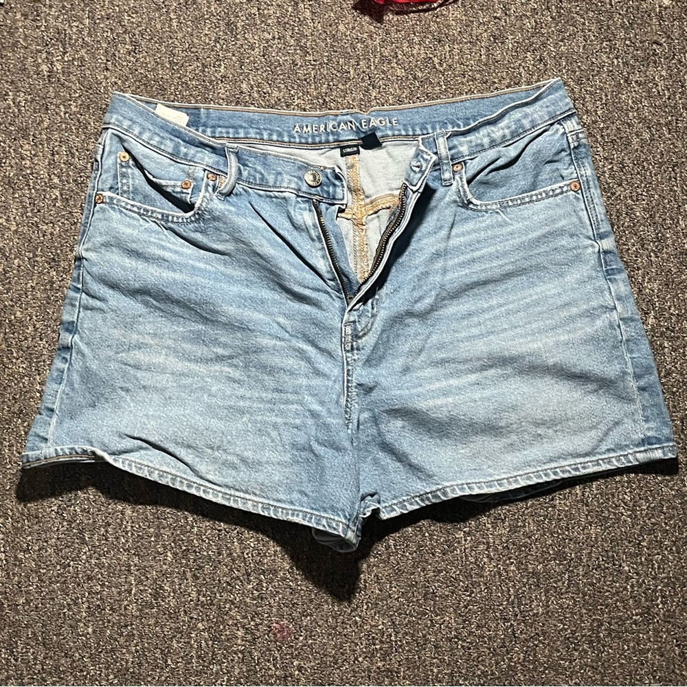 American Eagle Outfitters Blue Jean Shorts Light Wash Casual